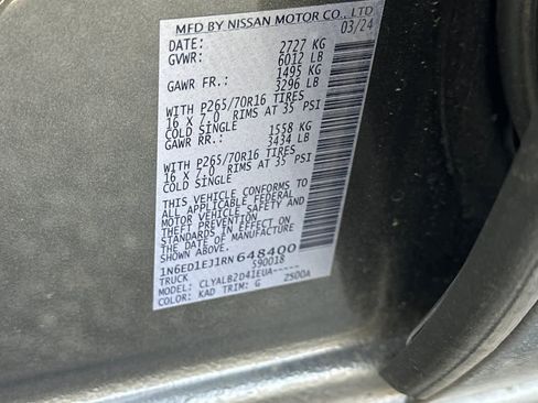 Used 2024 Nissan Frontier SV image 28