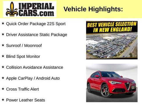 Used 2019 Alfa Romeo Stelvio Ti Sport w/ Quick Order Package 22S Sport image 7