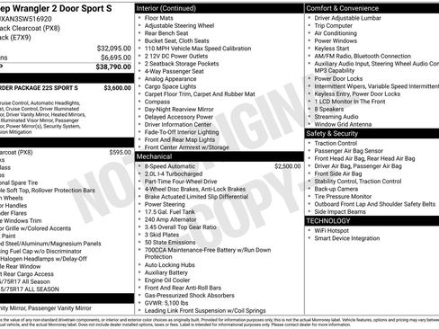 New 2025 Jeep Wrangler Sport image 24