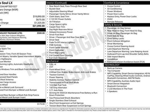 Used 2023 Kia Soul LX w/ LX Technology Package FWD image 10