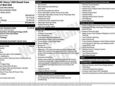 Used 2024 GMC Sierra 1500 Denali w/ Technology Package AWD/4WD image 38