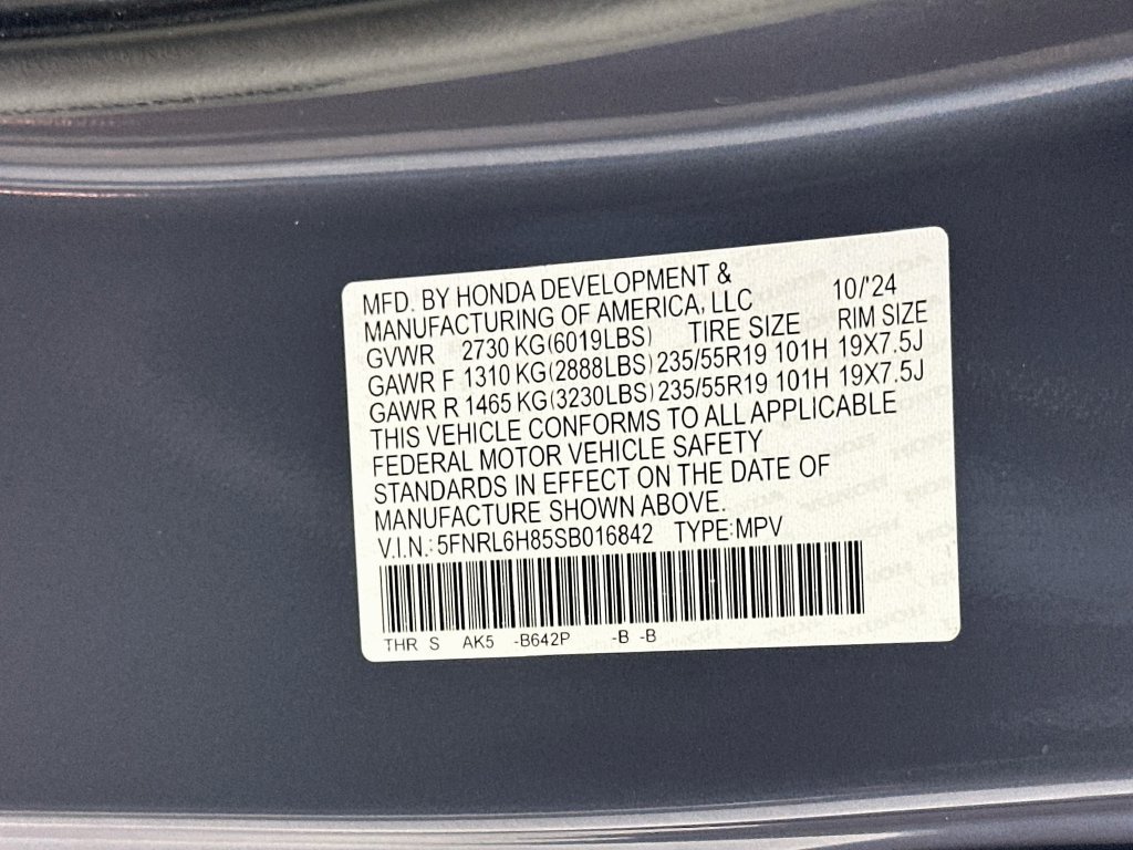 Certified 2025 Honda Odyssey Touring image 34