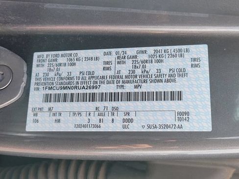 Certified 2024 Ford Escape ST-Line AWD/4WD image 18