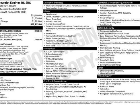 Used 2026 Chevrolet Equinox RS w/ Convenience Package III image 39