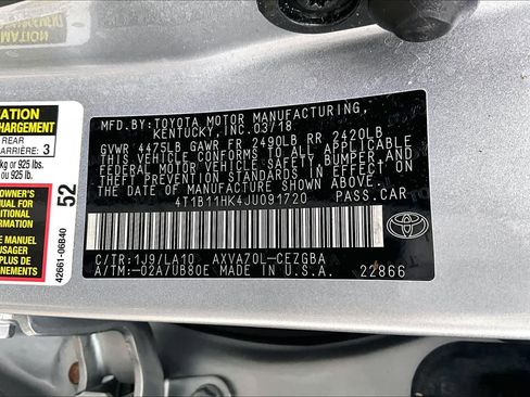 Used 2018 Toyota Camry XLE image 33