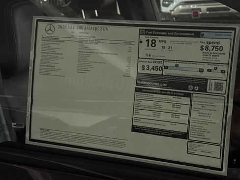 New 2026 Mercedes-Benz GLE 580 4MATIC image 30