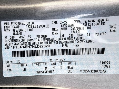 Used 2022 Ford Ranger XLT w/ Equipment Group 301A Mid image 33