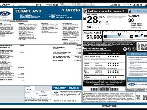 Used 2023 Ford Escape Active w/ Tech Pack #2 AWD/4WD image 30