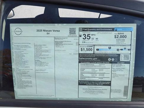 New 2025 Nissan Versa SV image 18