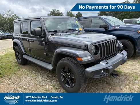 Used 2021 Jeep Wrangler Unlimited Sahara AWD/4WD image 1