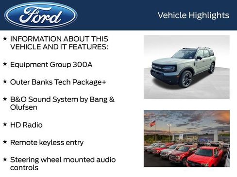 New 2025 Ford Bronco Sport Outer Banks w/ Outer Banks Tech Package+ AWD/4WD image 4