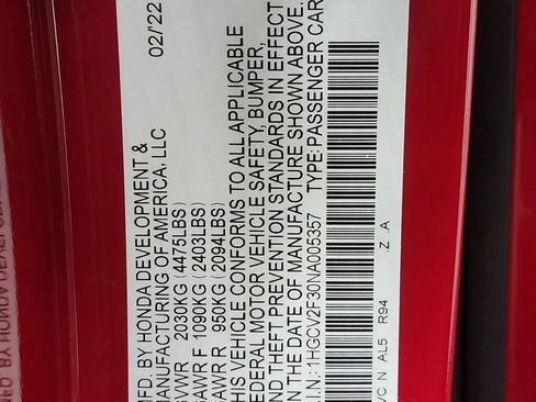 Certified 2022 Honda Accord Sport image 33