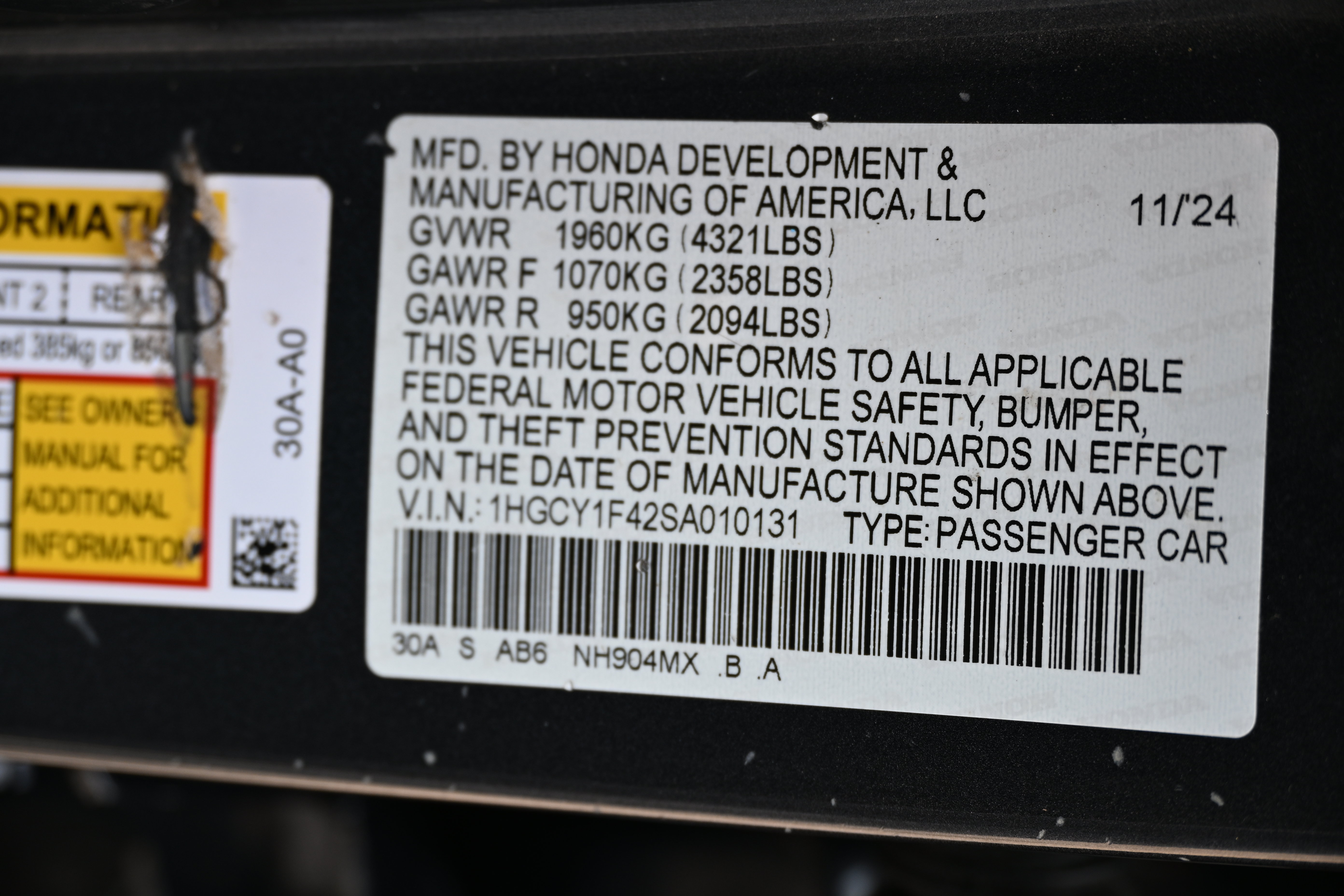 Certified 2025 Honda Accord SE image 18