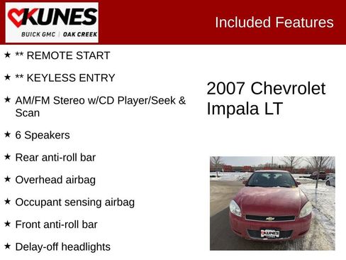 Used 2007 Chevrolet Impala LT image 2