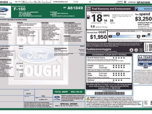 Used 2022 Ford F150 Tremor w/ Equipment Group 401A Mid AWD/4WD image 27