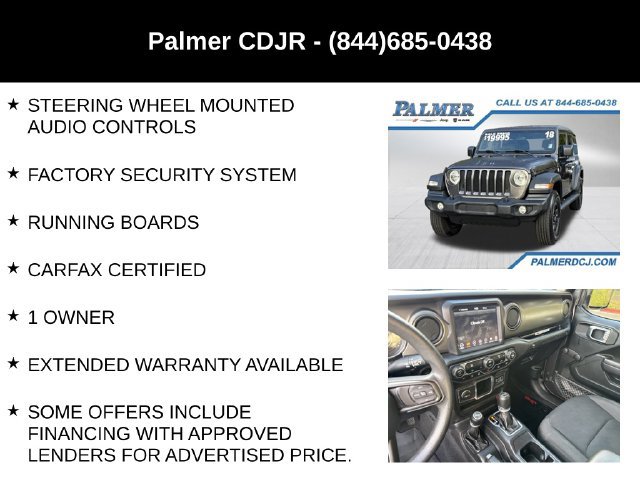 Used 2018 Jeep Wrangler Unlimited Sport AWD/4WD image 12
