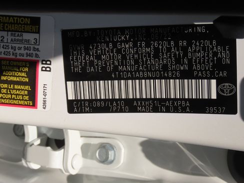 Used 2022 Toyota Avalon Limited w/ Advanced Safety Package FWD image 30