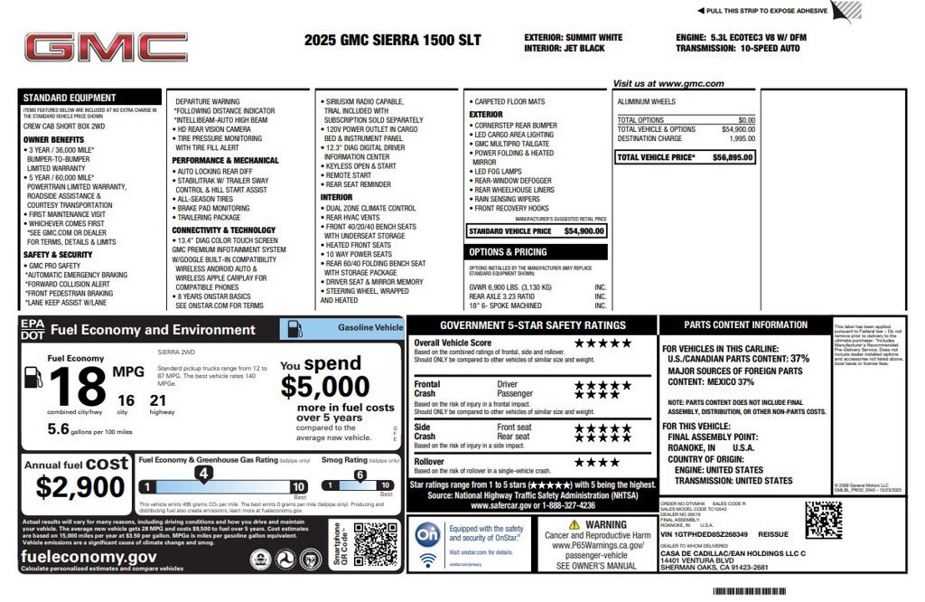 Used 2025 GMC Sierra 1500 SLT RWD image 3