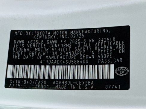Certified 2025 Toyota Camry SE w/ Multimedia Upgrade Package FWD image 30