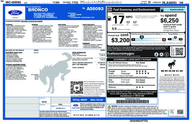 Certified 2024 Ford Bronco Wildtrak AWD/4WD image 30