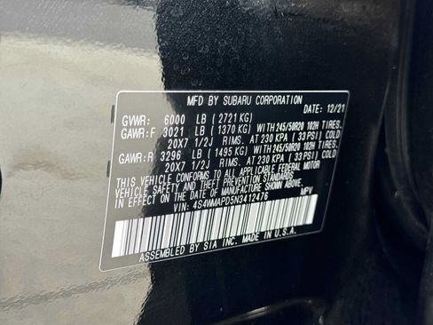 Used 2022 Subaru Ascent Limited w/ Technology Package AWD/4WD image 37