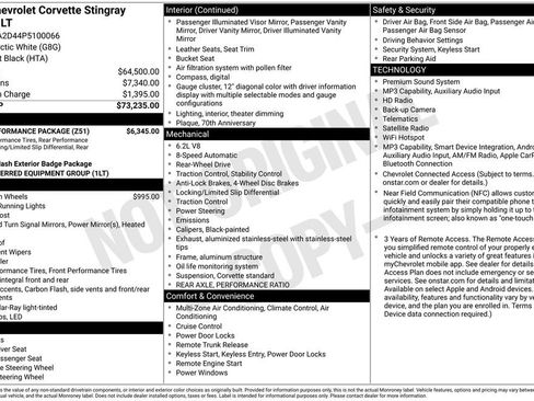 Used 2023 Chevrolet Corvette Stingray Coupe w/ Z51 Performance Package RWD image 26