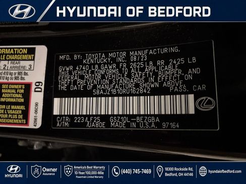 Used 2024 Lexus ES 350 F Sport w/ Accessory Package (Z2) FWD image 16