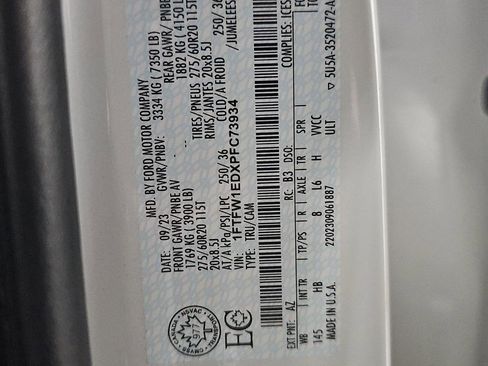 Used 2023 Ford F150 Lariat w/ Equipment Group 502A High image 18