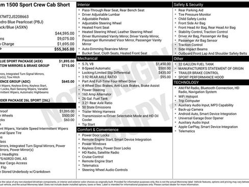 Used 2018 RAM 1500 Sport w/ Hydro Blue Sport Package image 10