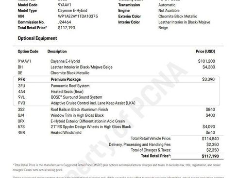 New 2026 Porsche Cayenne E-Hybrid image 6