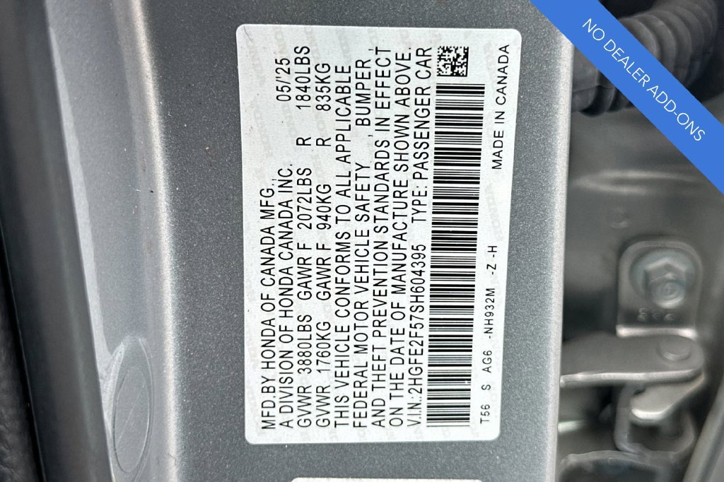 Certified 2025 Honda Civic Sport image 32
