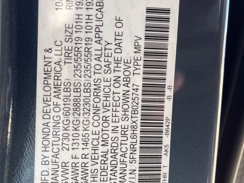 Certified 2026 Honda Odyssey Touring image 11