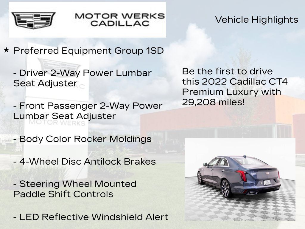 Used 2022 Cadillac CT4 Premium Luxury RWD image 13