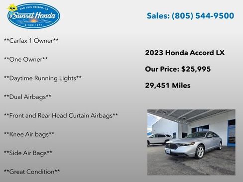 Used 2023 Honda Accord LX image 7