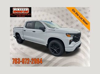New 2026 Chevrolet Silverado 1500 Custom w/ Turbomax Blackout Package AWD/4WD 360° Tour