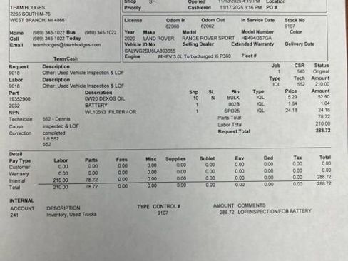 Used 2020 Land Rover Range Rover Sport SE image 17