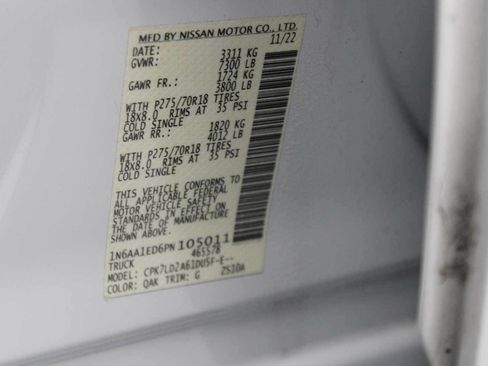 Used 2023 Nissan Titan PRO-4X w/ Pro-4x Convenience Package AWD/4WD image 41