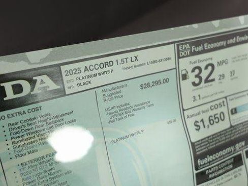 New 2025 Honda Accord LX image 26