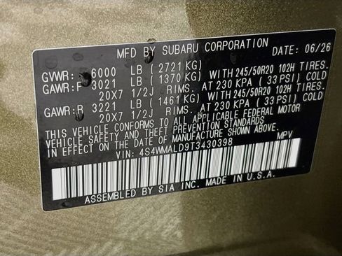 New 2026 Subaru Ascent Bronze Edition AWD/4WD image 21