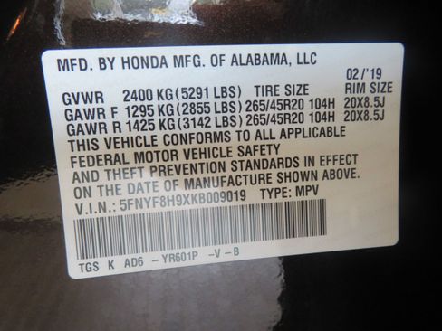 Used 2019 Honda Passport Touring image 75