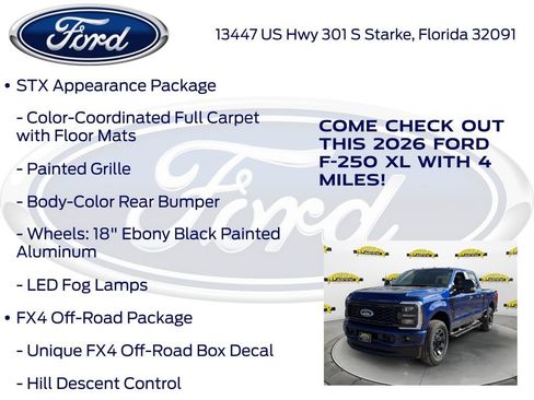 New 2026 Ford F250 XL w/ STX Appearance Package AWD/4WD image 15