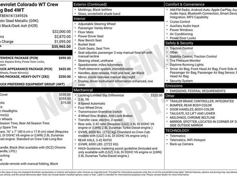 Used 2019 Chevrolet Colorado W/T w/ WT Convenience Package image 6