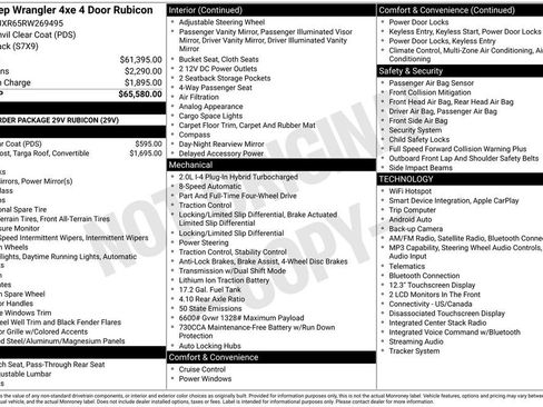 Used 2024 Jeep Wrangler Unlimited Rubicon 4xe AWD/4WD image 30
