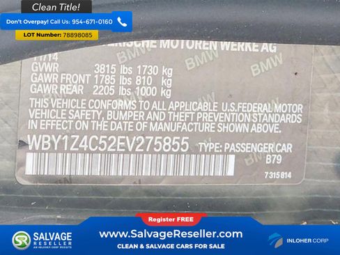 Used 2014 BMW i3 w/ Range Extender image 16