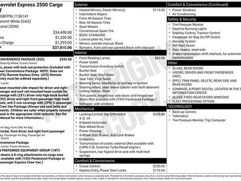 Used 2020 Chevrolet Express 2500 Extended w/ Driver Convenience Package image 37