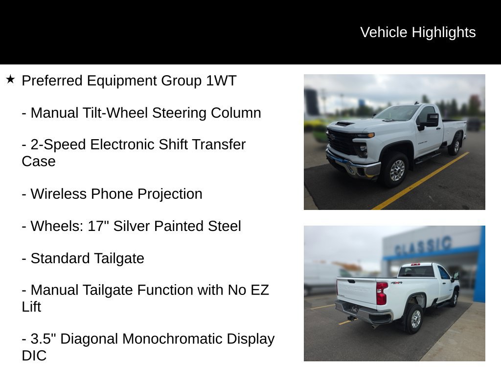 Used 2026 Chevrolet Silverado 2500 W/T w/ Snow Plow Prep/Camper Package AWD/4WD image 14
