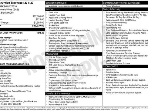 Used 2024 Chevrolet Traverse LS w/ LPO, Floor Liner Package FWD image 4