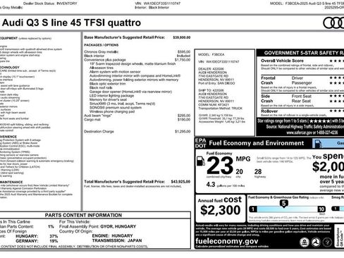 New 2025 Audi Q3 2.0T Premium image 32