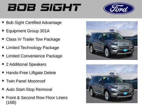 Used 2022 Ford Explorer Limited w/ Limited Technology Package AWD/4WD image 3
