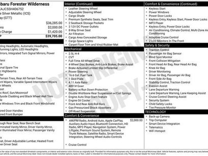New 2025 Subaru Forester Wilderness